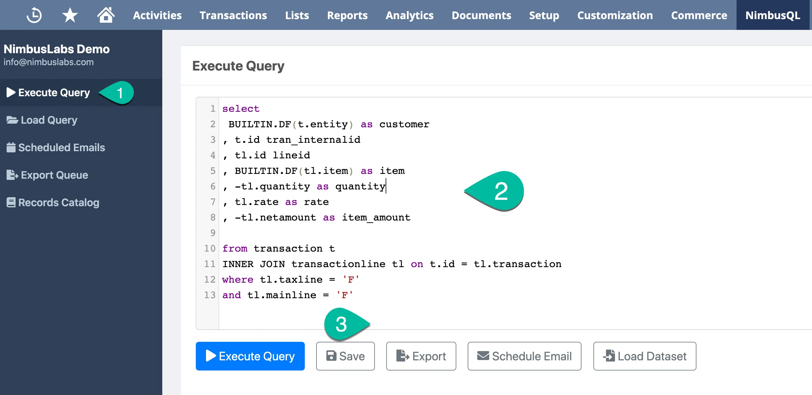 Save Query
